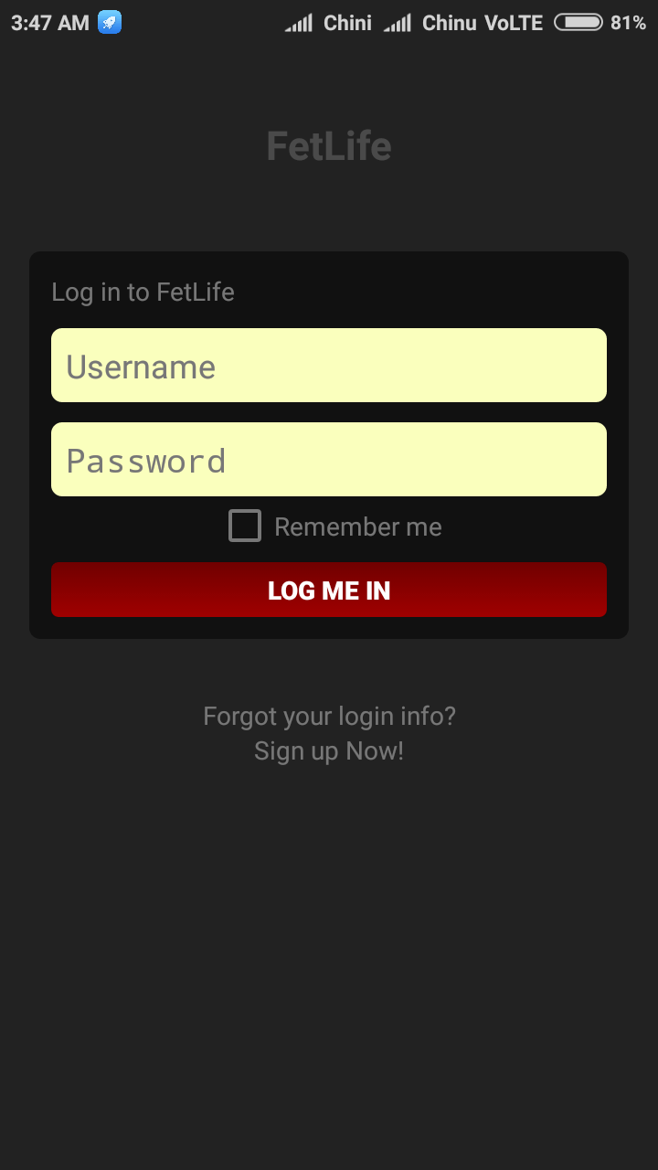 Once again you will see fetlife website’s sign up page. 